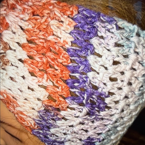 ? Left Hook Artisan™️ Dusk til Dawn Knotted Crochet Headband — Multi Color — OS